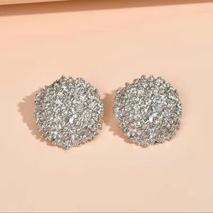 Silver 925 plated Modern Stud Earrings